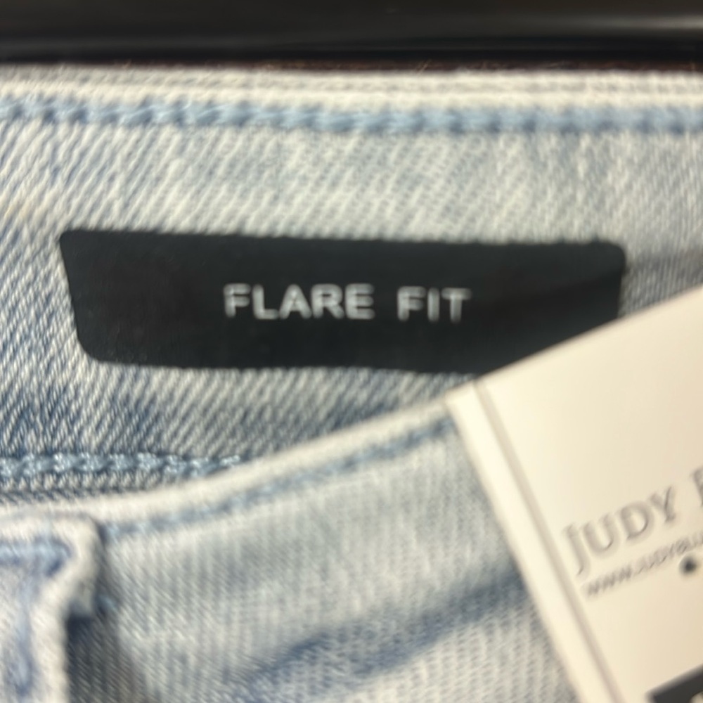 Light Wash Rhinestone Flare Jeans - Judy Blue, 88895 - Picture 7 of 8